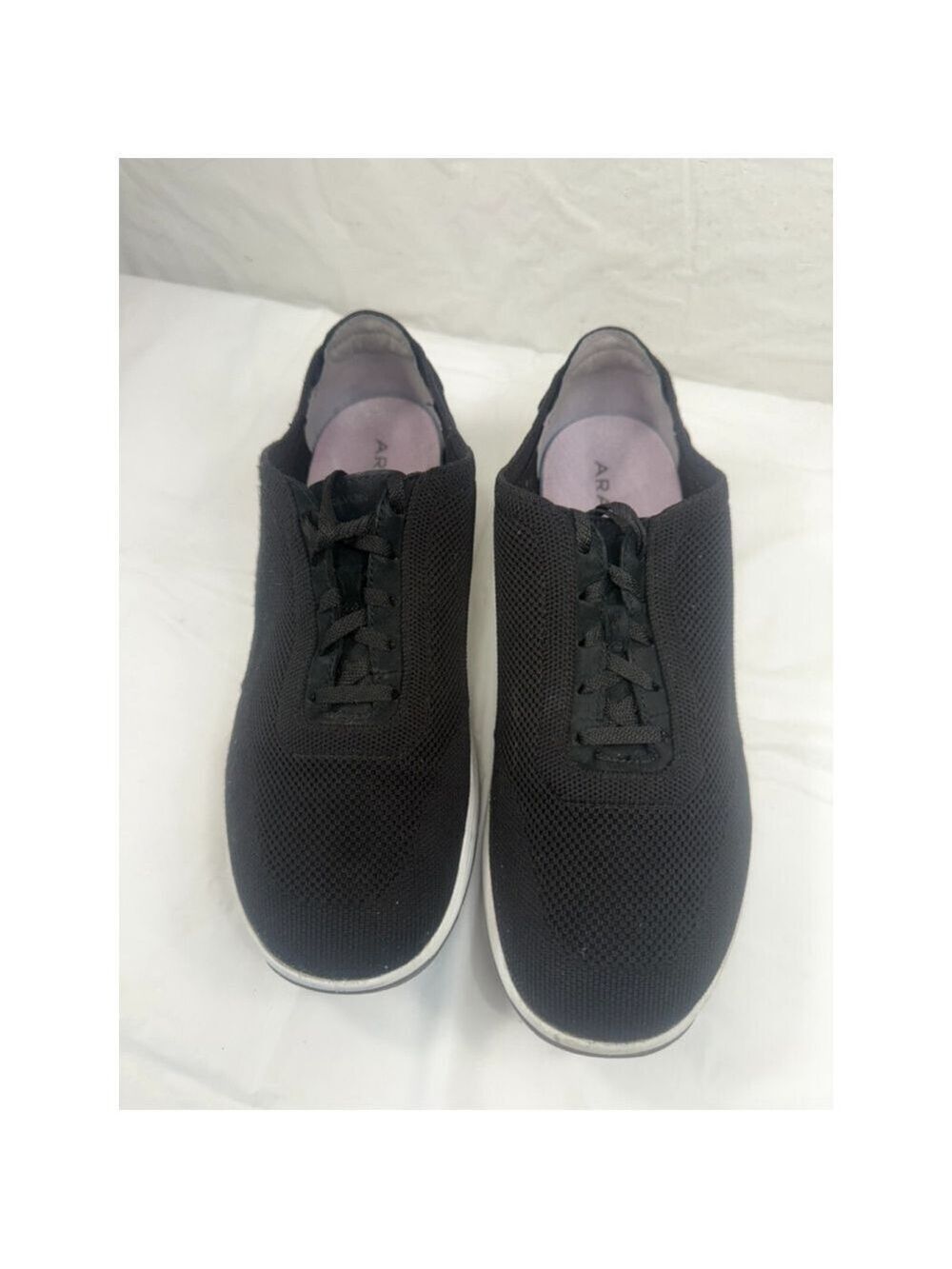 Aravon PYPER Black Knit Neutral Stability Sneakers Sz 9 D